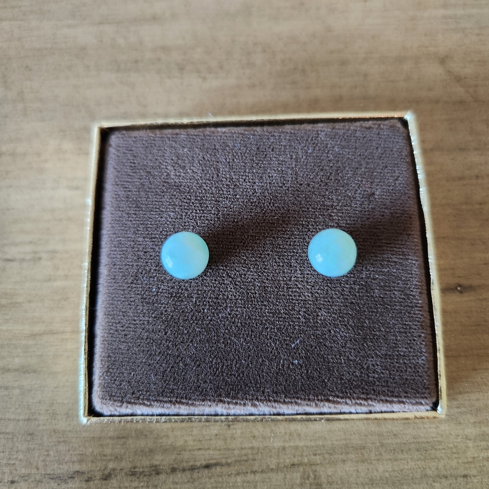 Elegant Jade Stud Earrings
